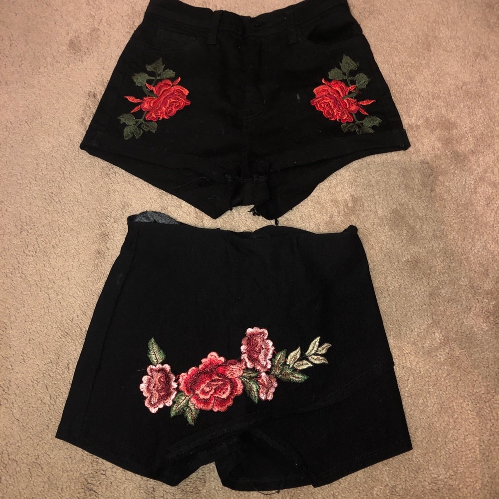 Shorts and pencil skort
